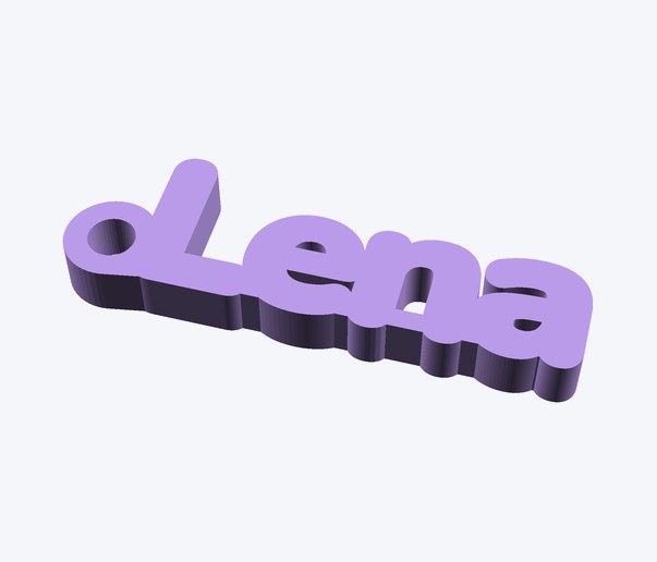 Namenszug Lena in Lila
