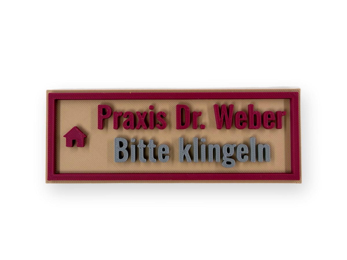 Türschild: Beispiel