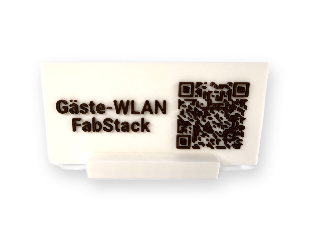 WLAN-Schild: gedrucktes Beispiel