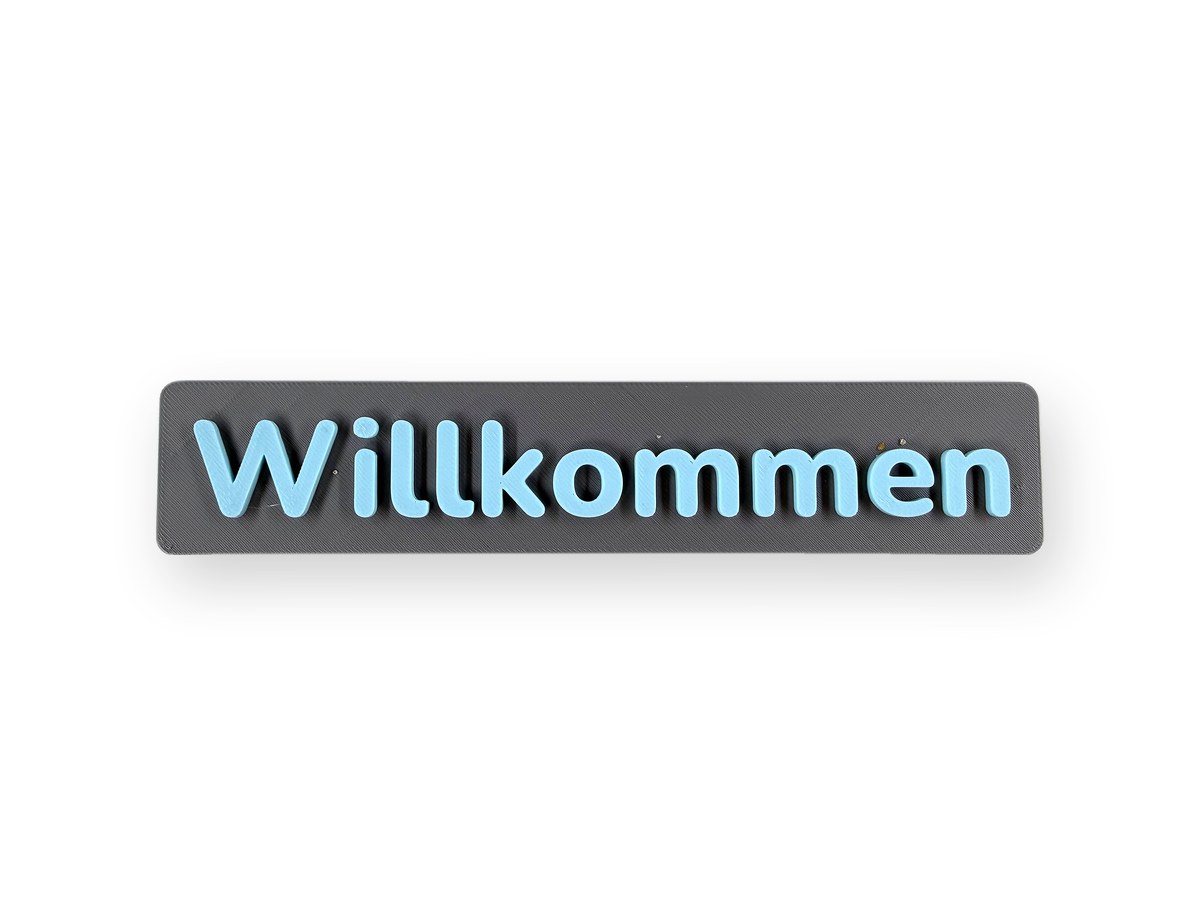Wunschtext: gedrucktes Beispiel